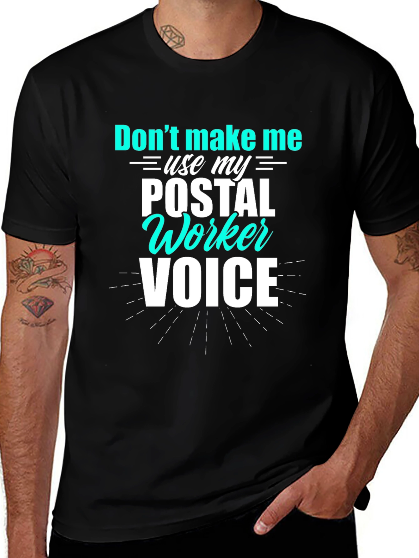 Postal Worker Voice T-Shirt Funny Mail Carrier Tee