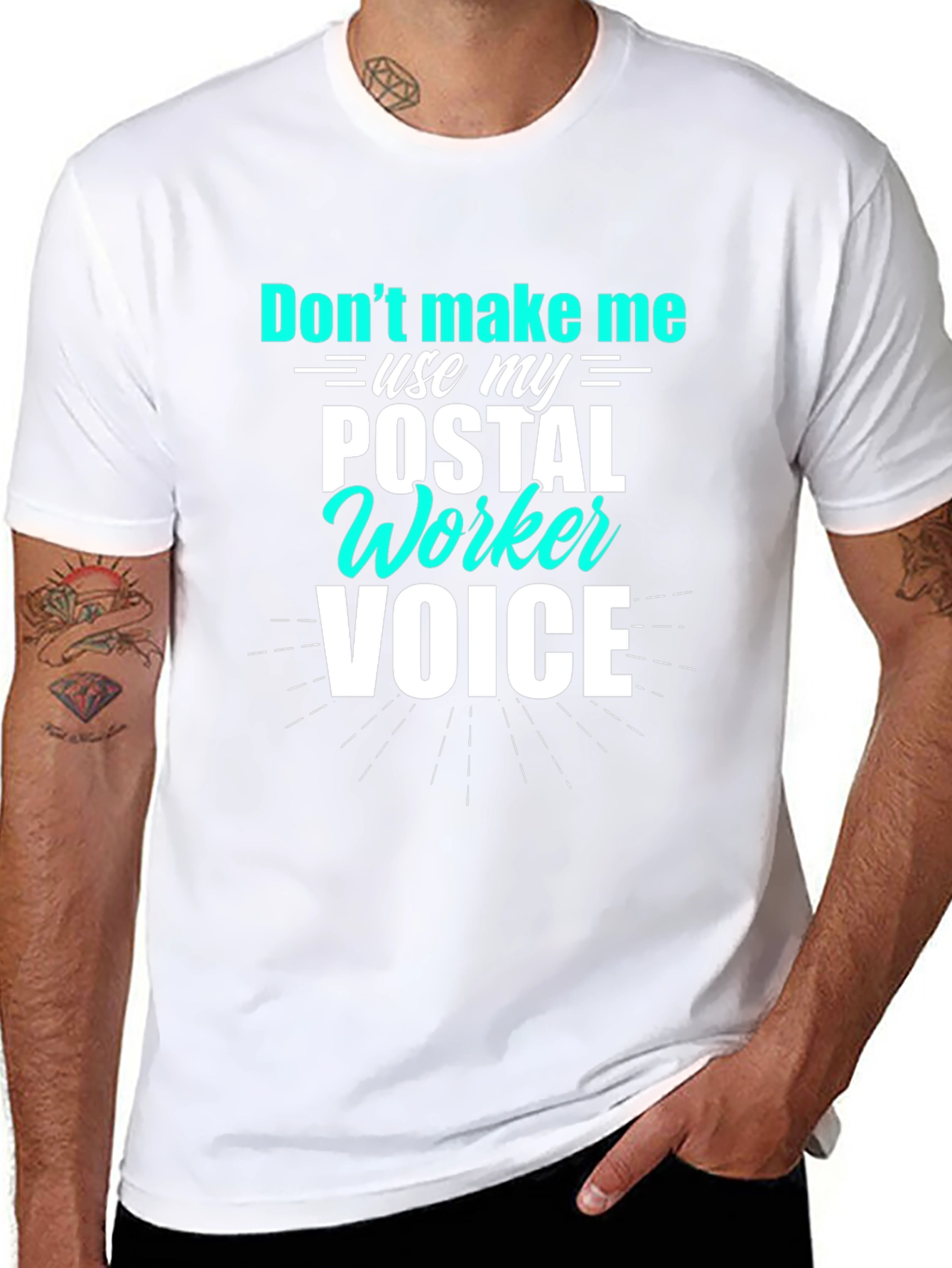 Postal Worker Voice T-Shirt Funny Mail Carrier Tee