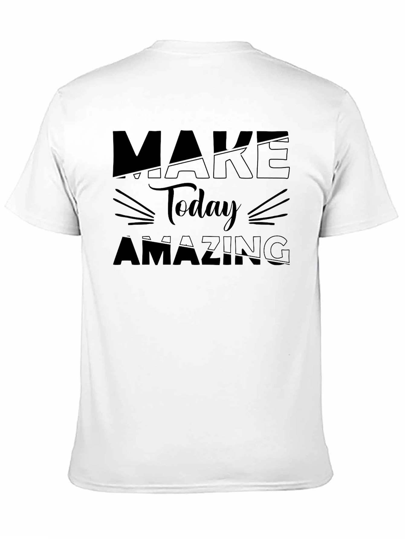 Make Today Amazing Graphic Tee - Black Cotton T-Shirt