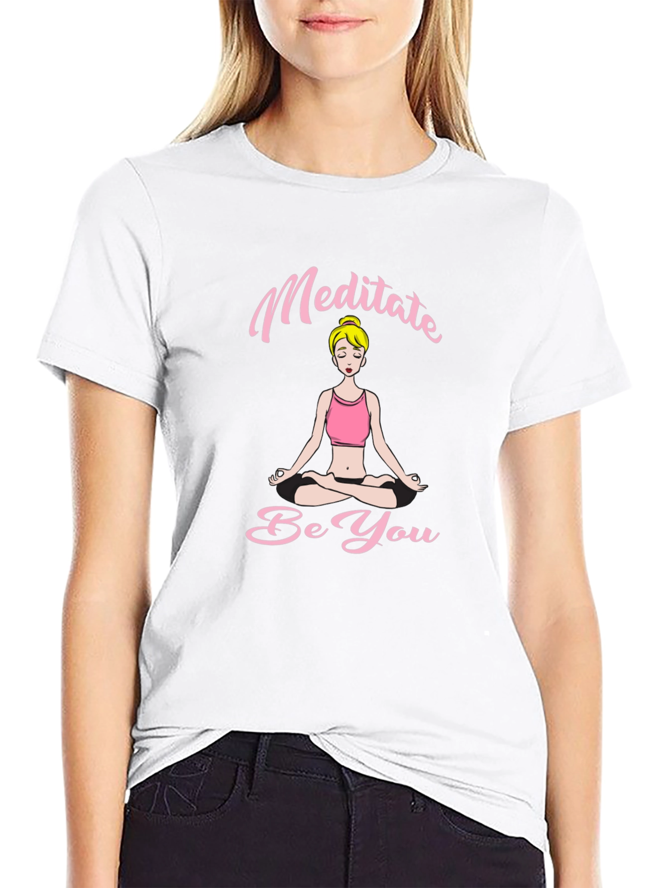 Meditate Be You Black T-Shirt