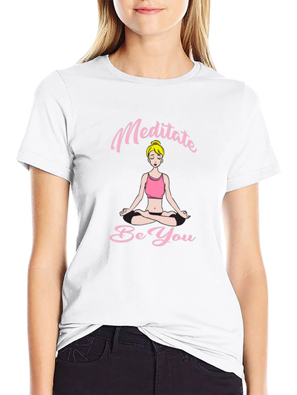 Meditate Be You Black T-Shirt