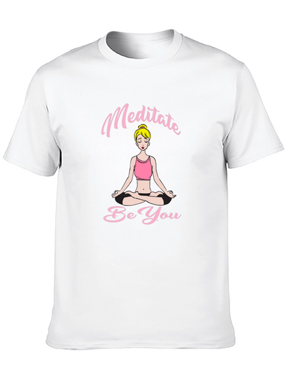 Meditate Be You Black T-Shirt