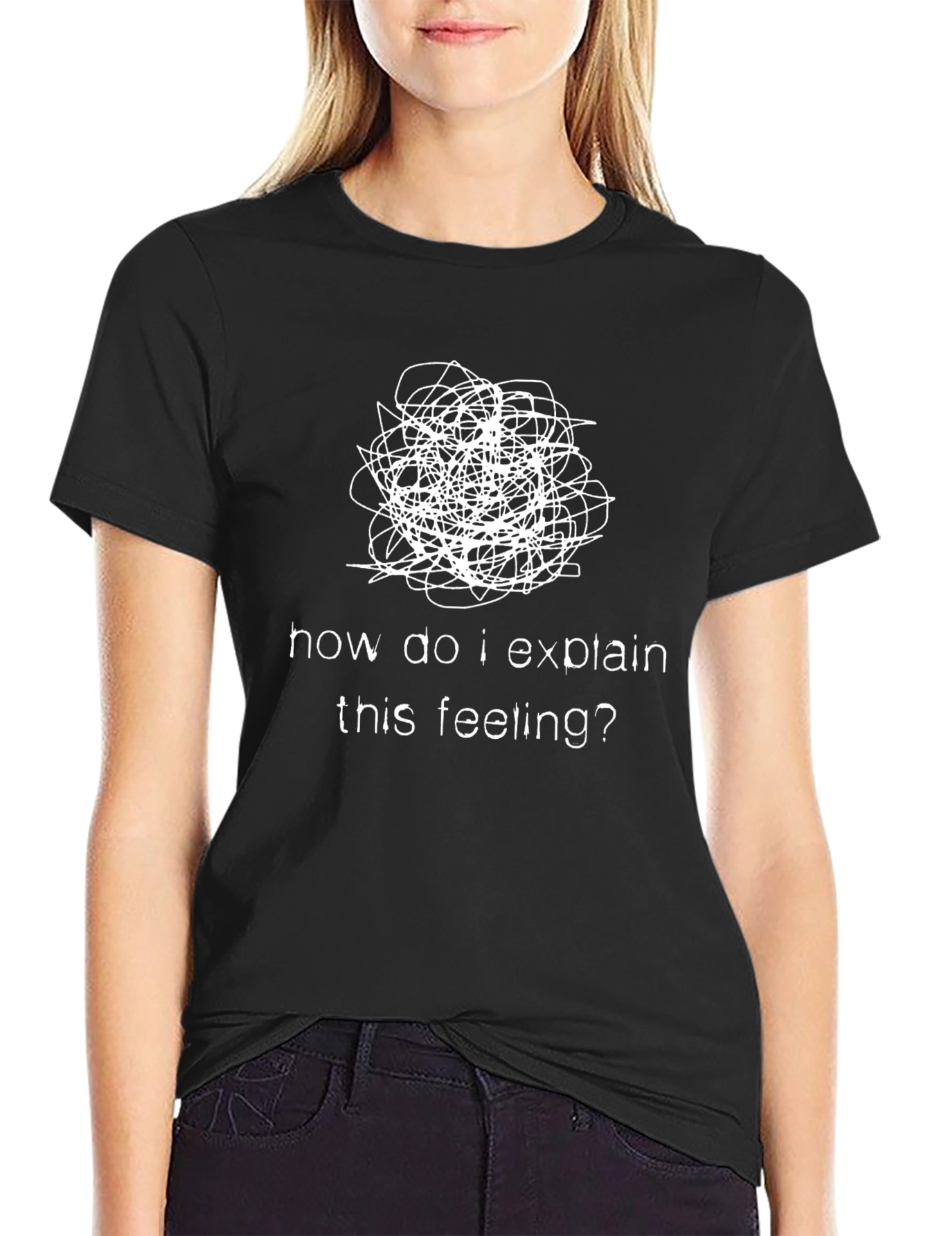 Explain This Feeling Graphic Tee - Black