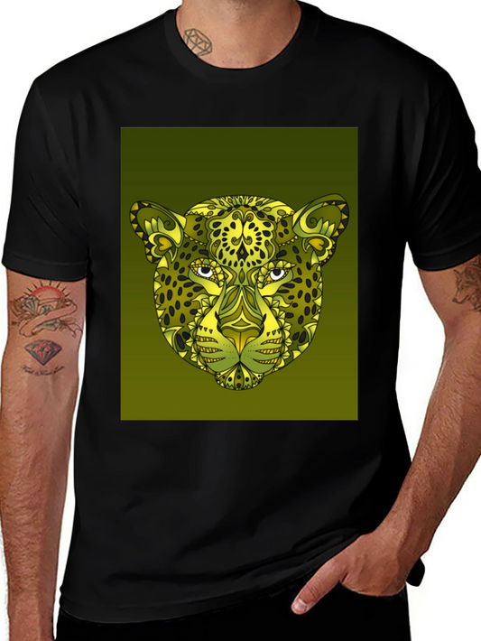 Stylish Cheetah Print Graphic Tee