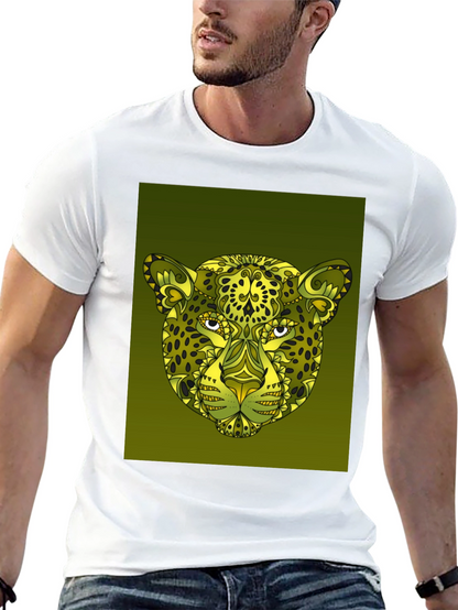 Stylish Cheetah Print Graphic Tee