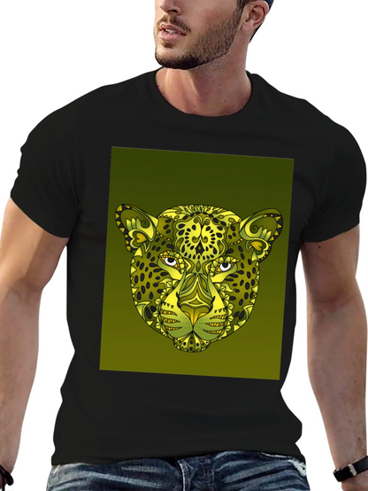 Stylish Cheetah Print Graphic Tee