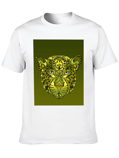 Stylish Cheetah Print Graphic Tee