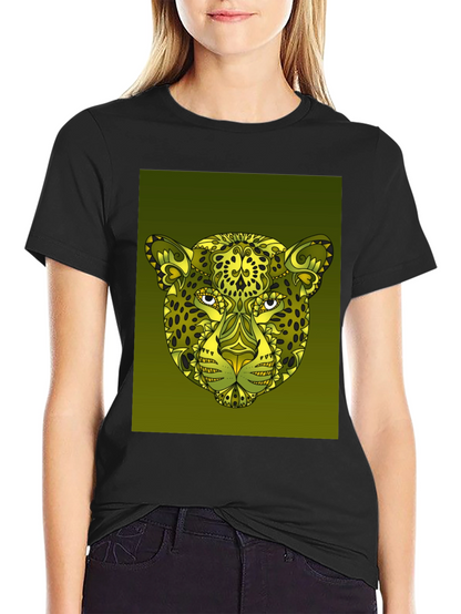 Stylish Cheetah Print Graphic Tee