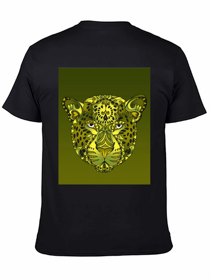 Stylish Cheetah Print Graphic Tee
