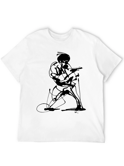 Abstract Guitarist Graphic Tee