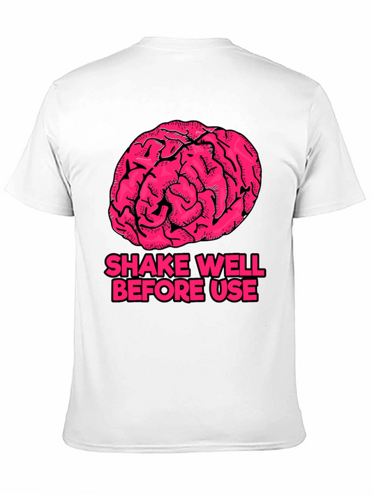 Shake Well Brain Humor T-Shirt - Funny Graphic Tee
