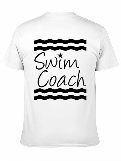 Swim Coach Graphic Tee - Comfortable Black T-Shirt