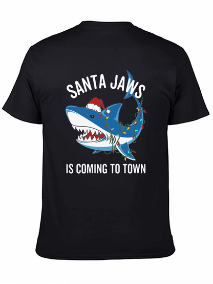 Santa Jaws T-Shirt: Shark Christmas Tee