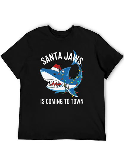Santa Jaws T-Shirt: Shark Christmas Tee