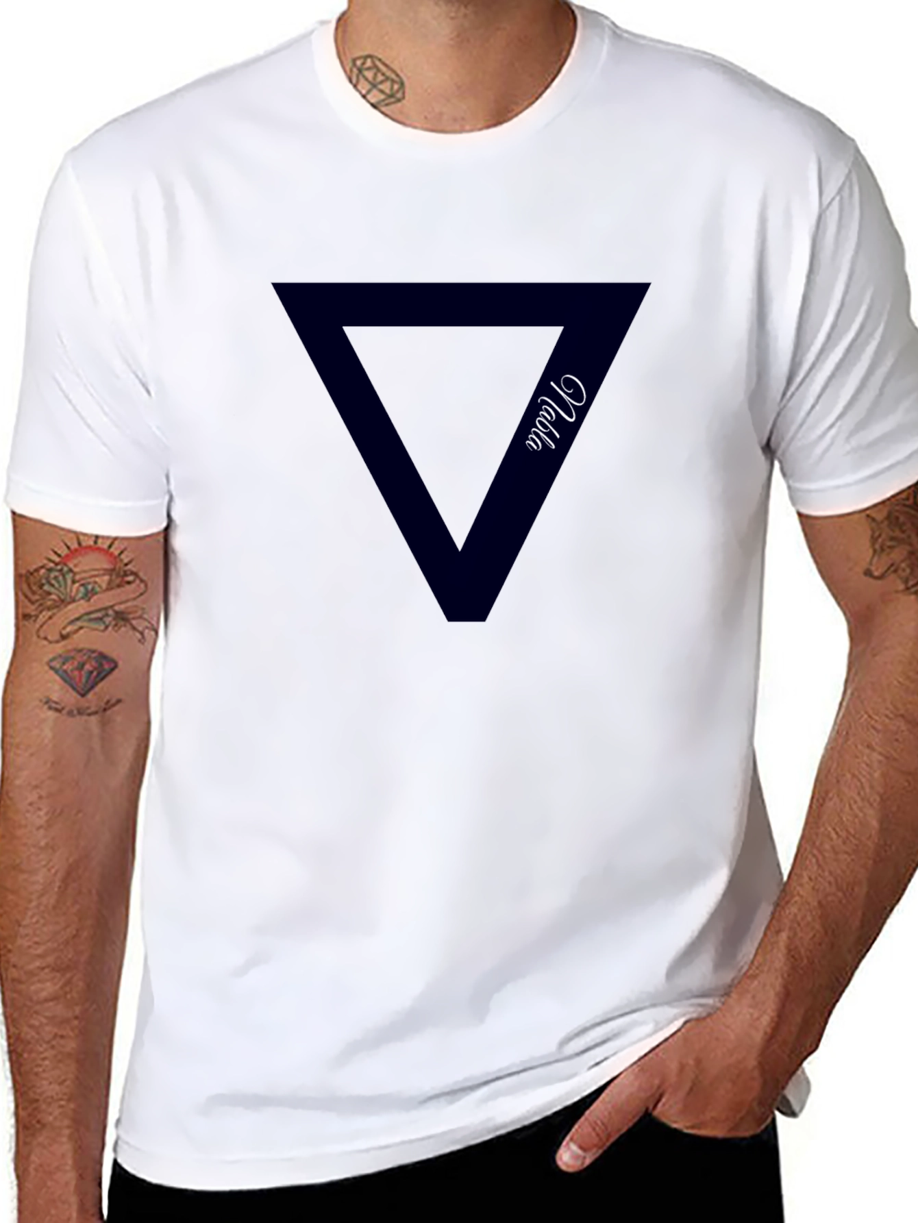 Black Nabla Triangle Graphic Tee