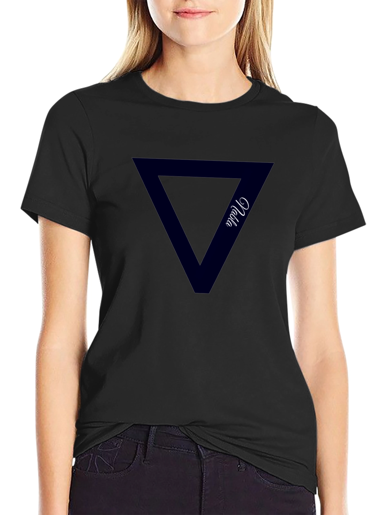 Black Nabla Triangle Graphic Tee