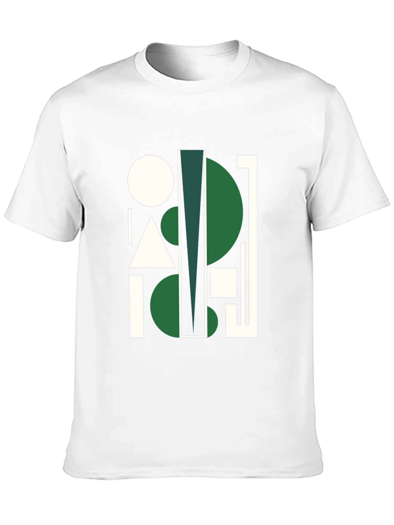 Geometric Abstract Black Graphic Tee