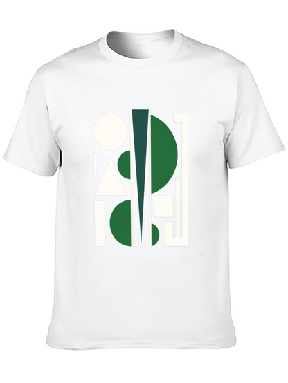 Geometric Abstract Black Graphic Tee