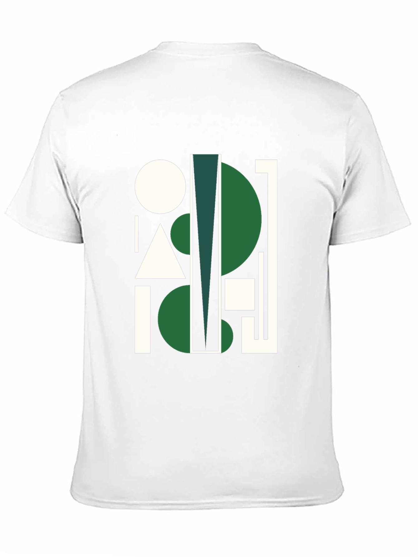 Geometric Abstract Black Graphic Tee