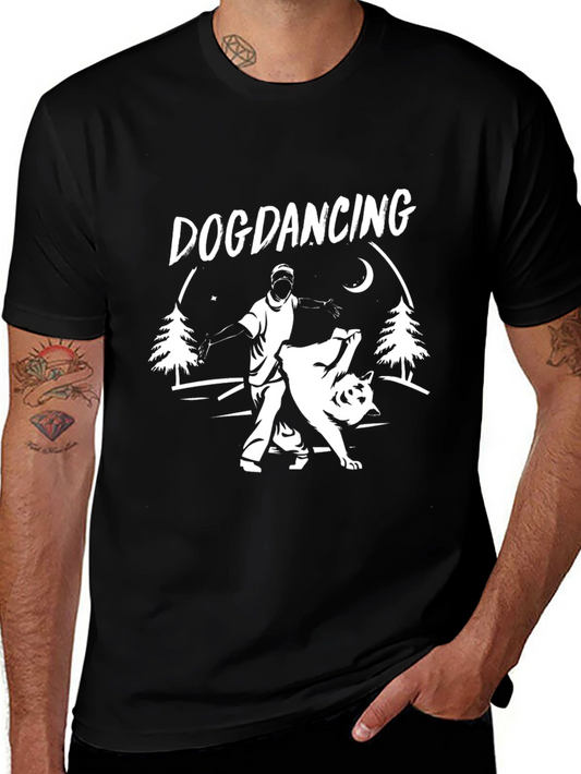 Dog Dancing Graphic T-Shirt
