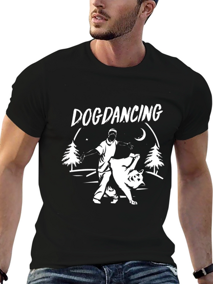 Dog Dancing Graphic T-Shirt