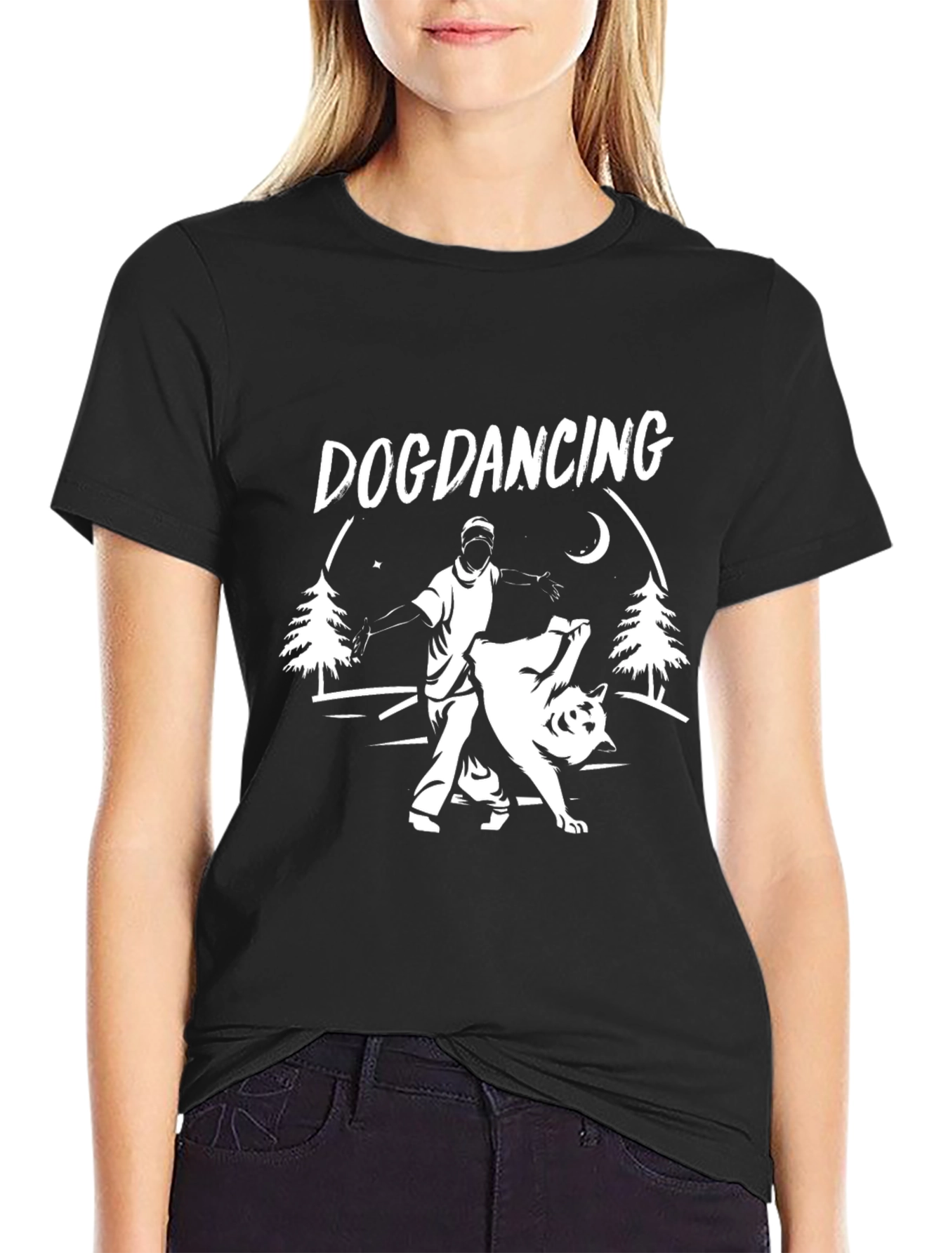 Dog Dancing Graphic T-Shirt