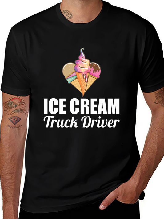 Ice Cream Truck Driver T-Shirt - Novelty Graphic Tee