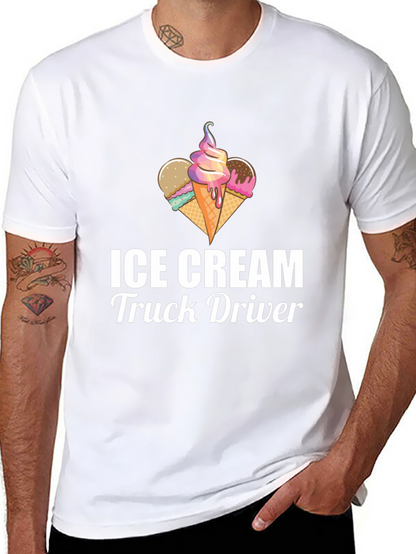 Ice Cream Truck Driver T-Shirt - Novelty Graphic Tee