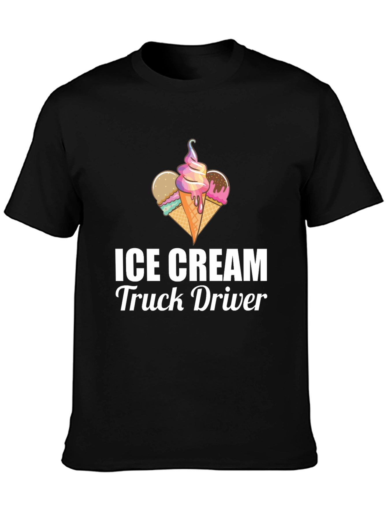 Ice Cream Truck Driver T-Shirt - Novelty Graphic Tee