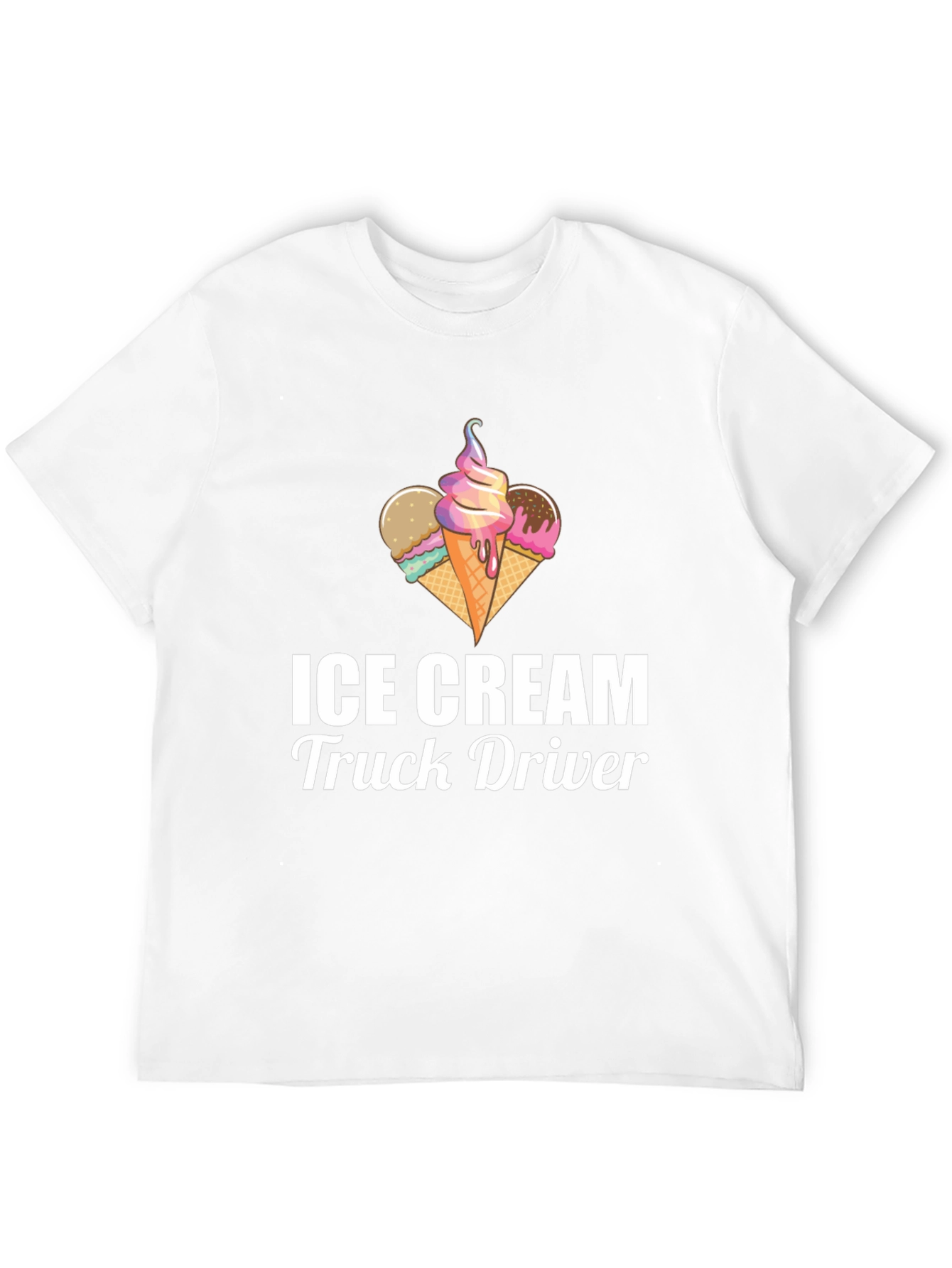 Ice Cream Truck Driver T-Shirt - Novelty Graphic Tee