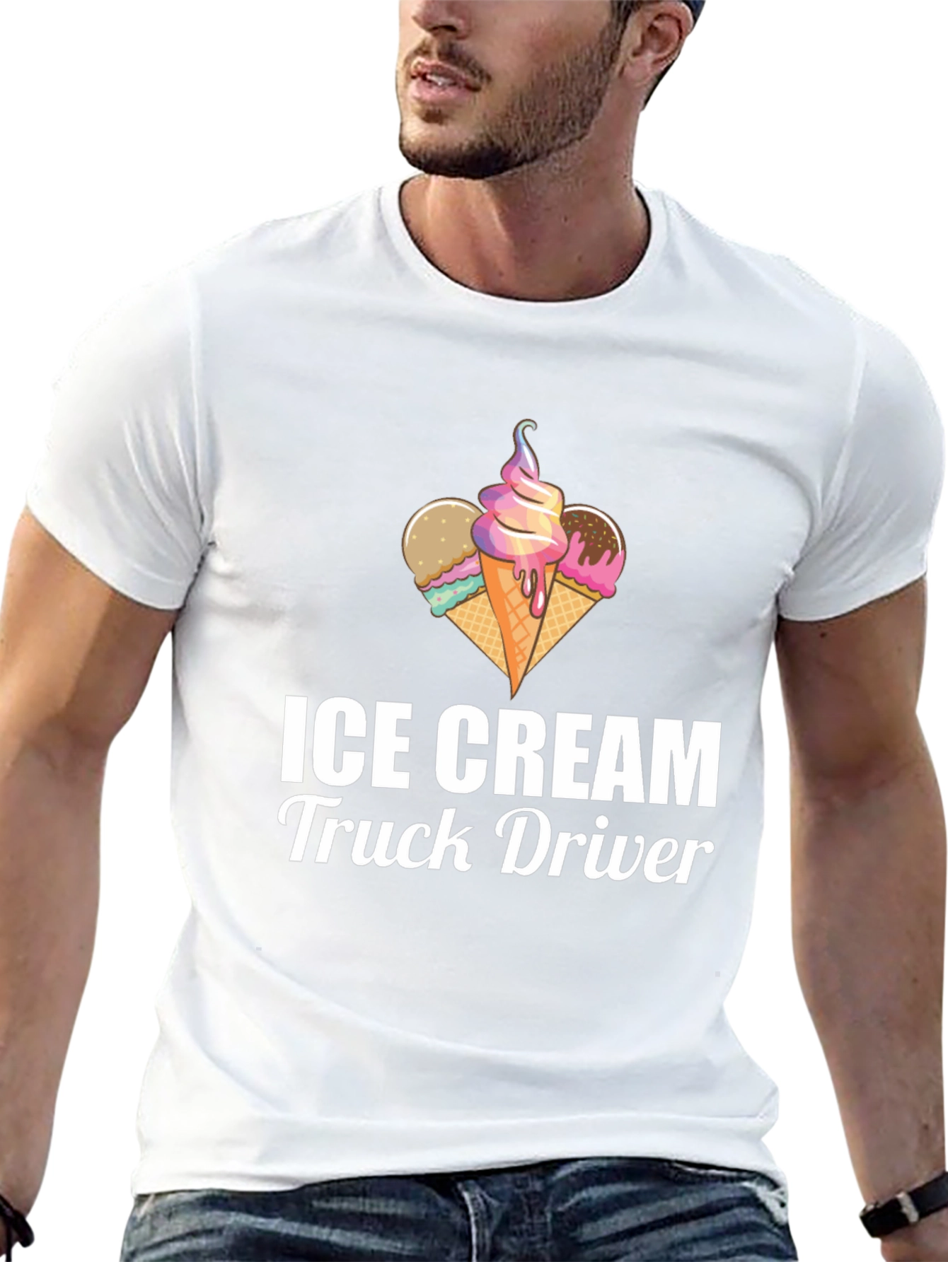 Ice Cream Truck Driver T-Shirt - Novelty Graphic Tee