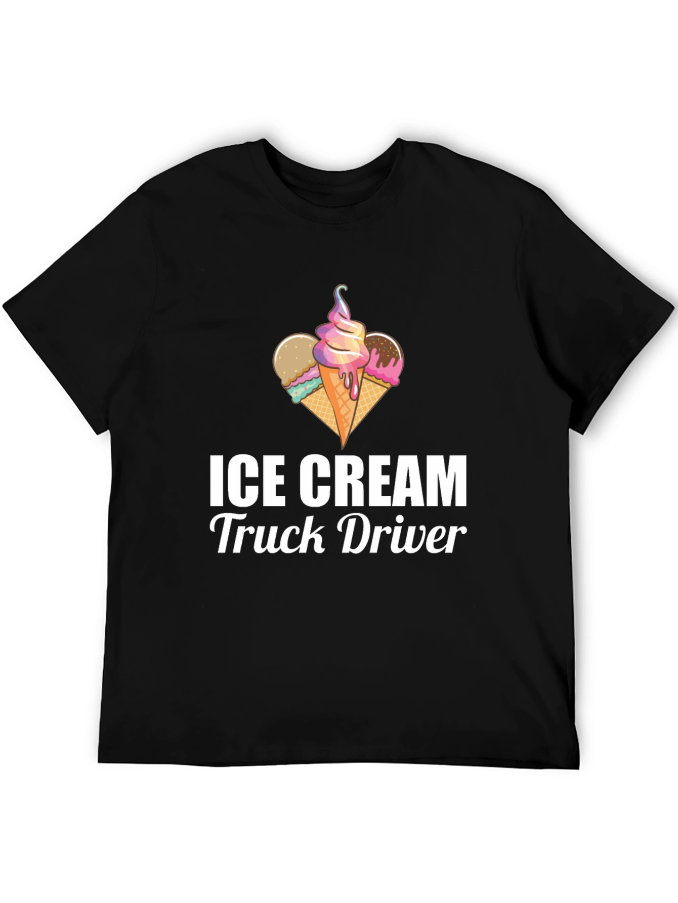 Ice Cream Truck Driver T-Shirt - Novelty Graphic Tee