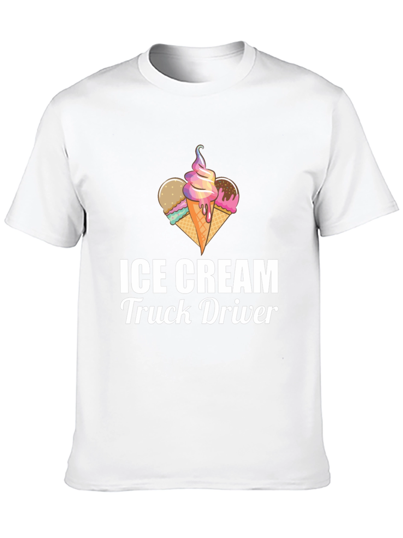 Ice Cream Truck Driver T-Shirt - Novelty Graphic Tee