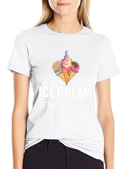 Ice Cream Truck Driver T-Shirt - Novelty Graphic Tee