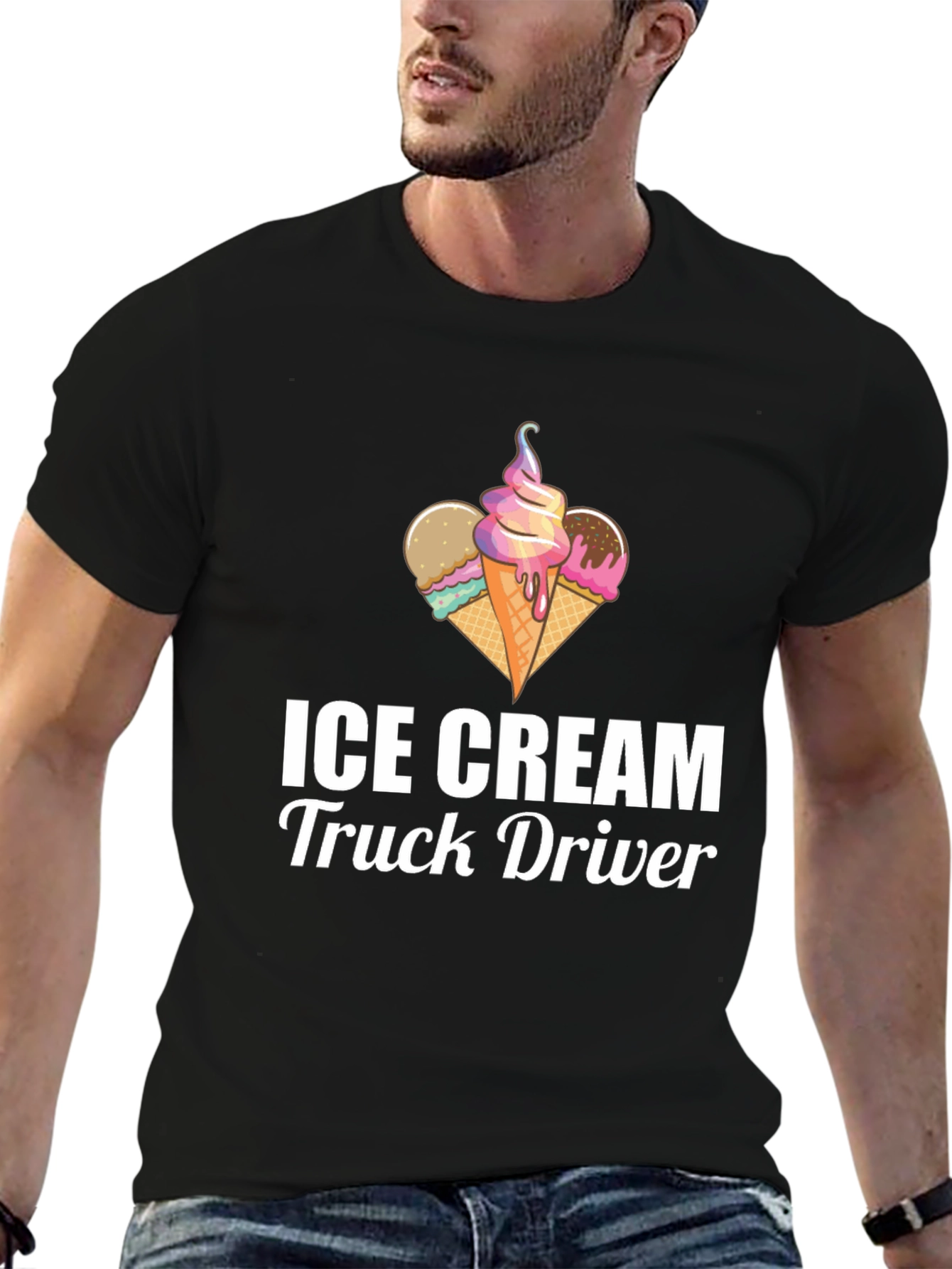 Ice Cream Truck Driver T-Shirt - Novelty Graphic Tee