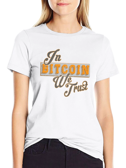 In Bitcoin We Trust T-Shirt - Crypto Currency Tee