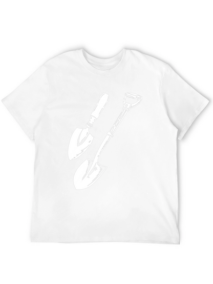 Gardening Shovel T-Shirt - Black Graphic Tee