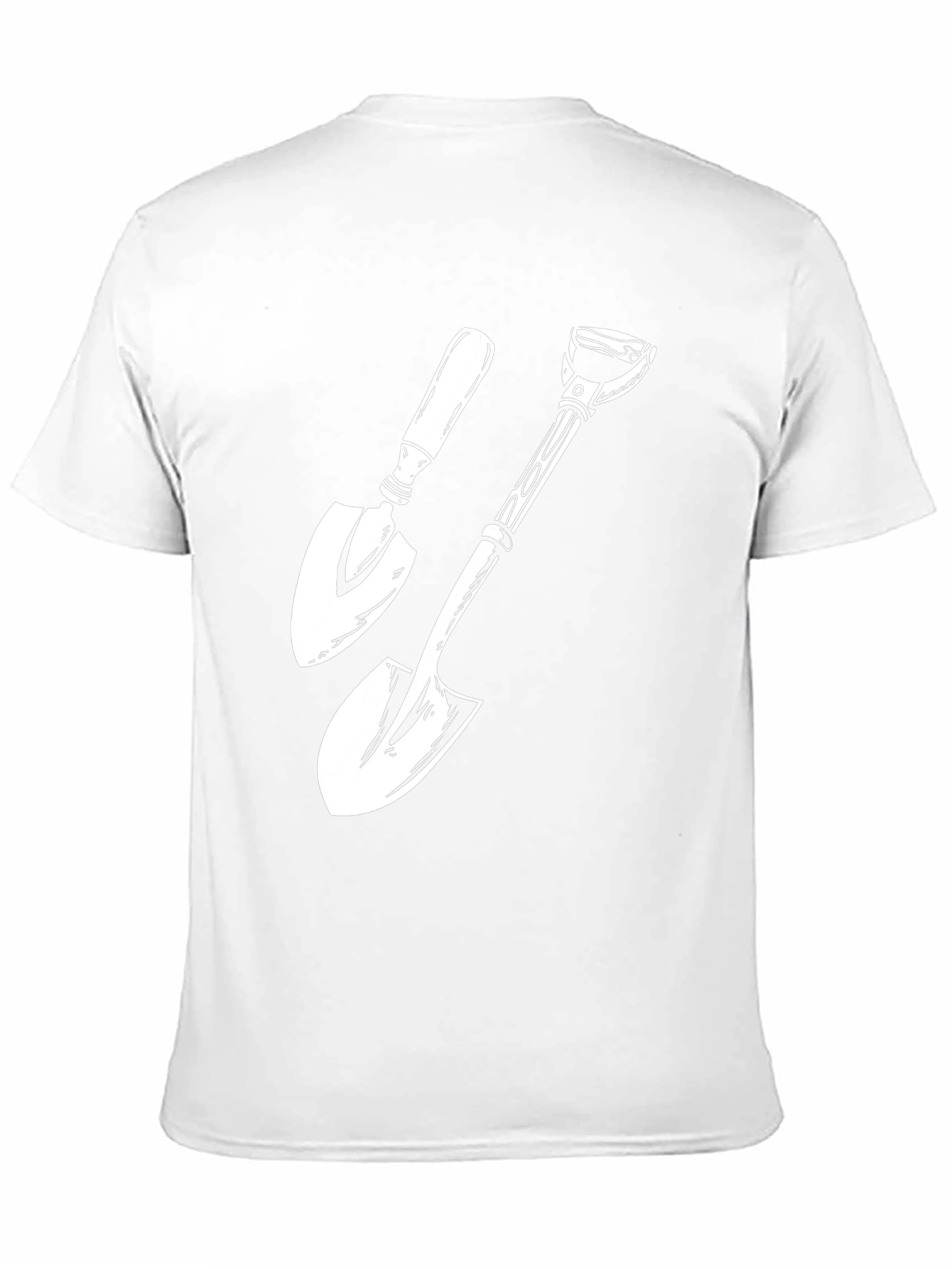 Gardening Shovel T-Shirt - Black Graphic Tee