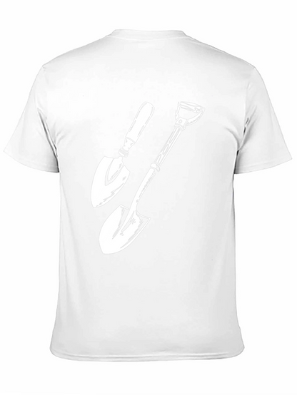 Gardening Shovel T-Shirt - Black Graphic Tee