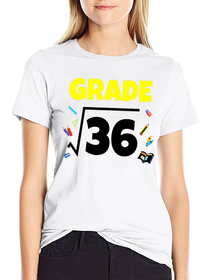 6th Grade T-Shirt - Math Root 36 Design