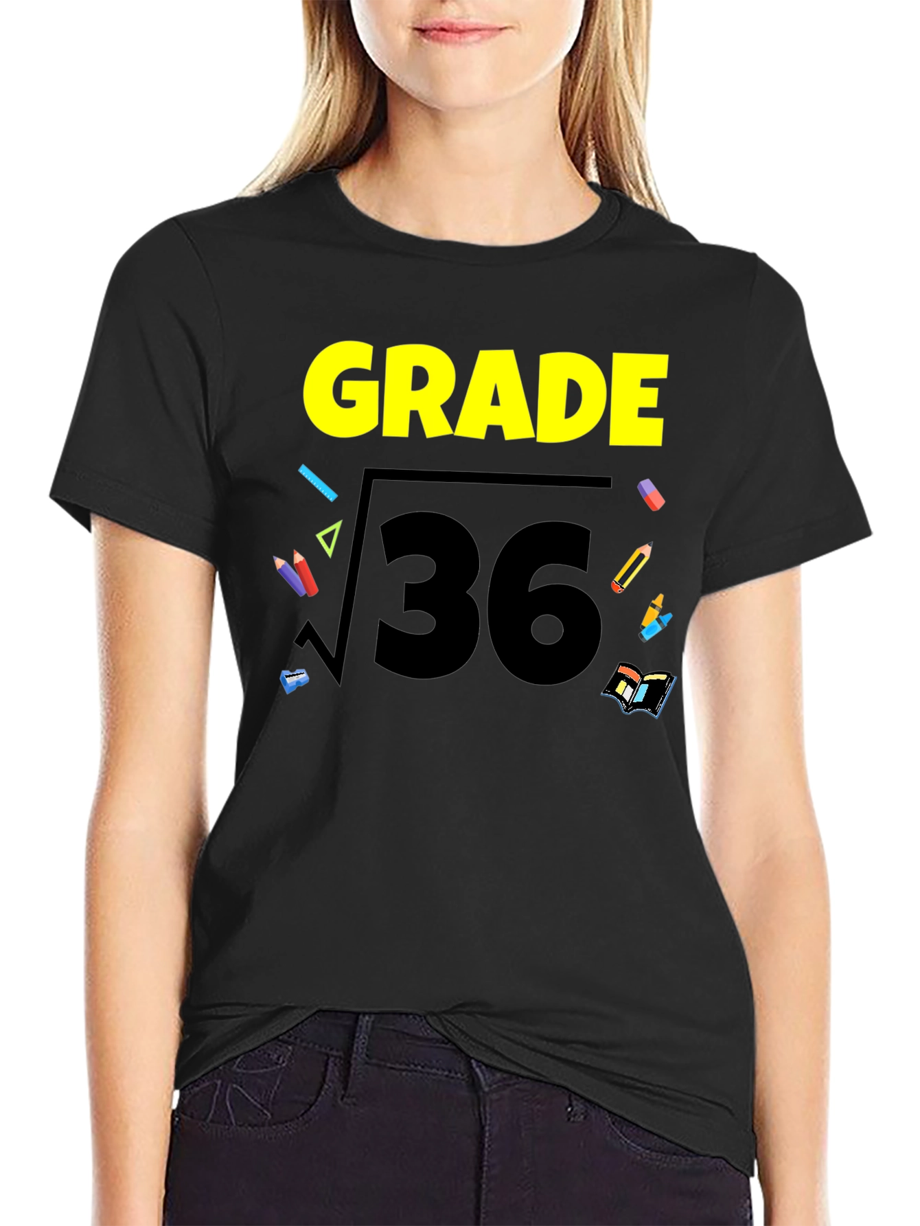 6th Grade T-Shirt - Math Root 36 Design