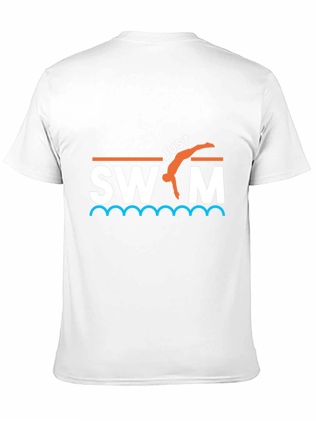 Just Swim T-Shirt - Black Graphic Tee