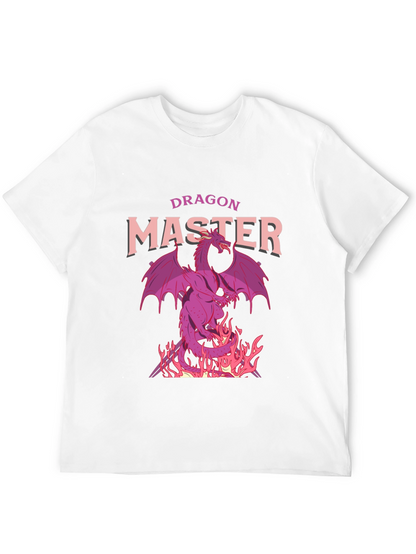 Dragon Master Graphic Tee - Black Cotton T-Shirt