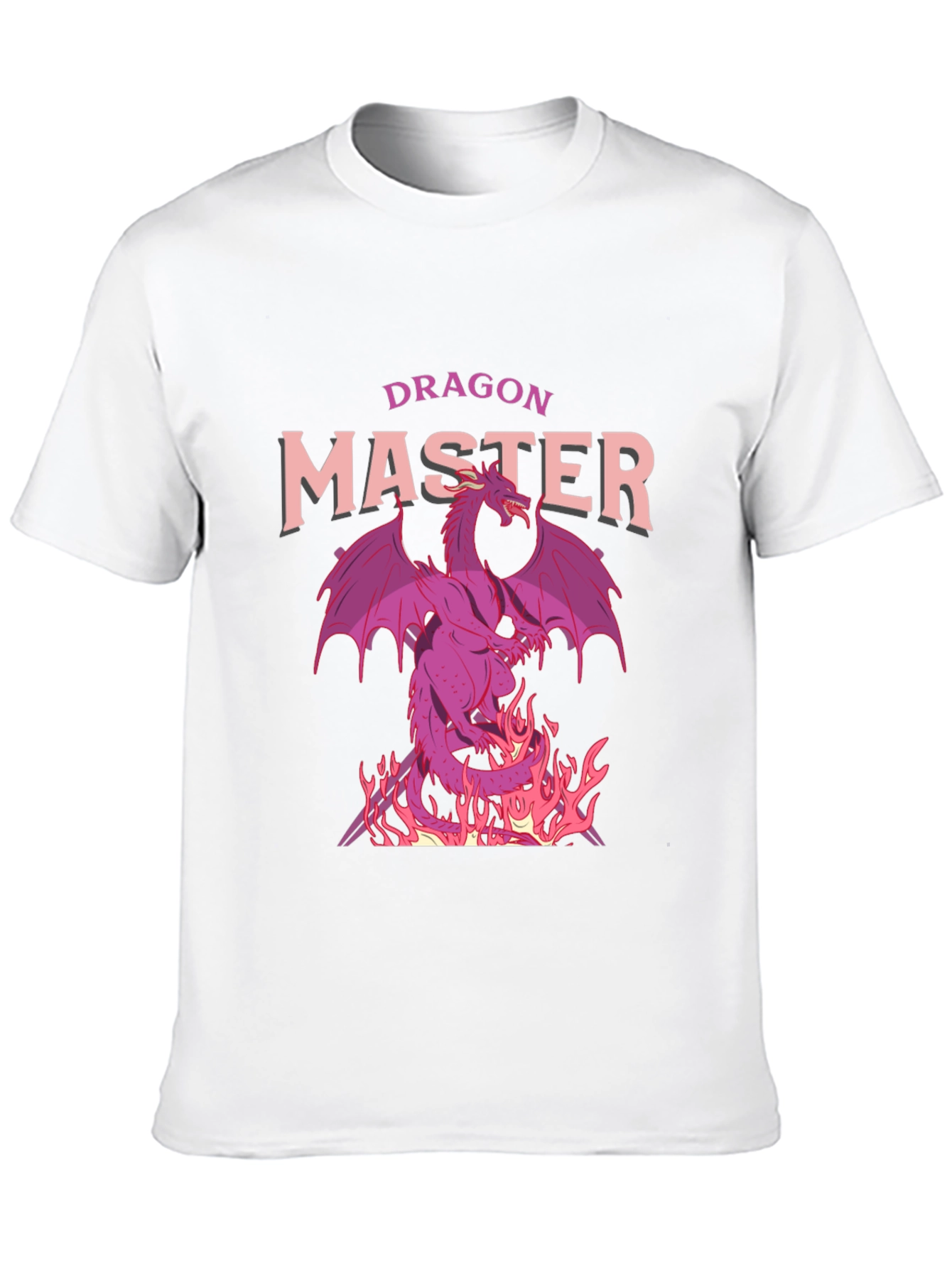 Dragon Master Graphic Tee - Black Cotton T-Shirt