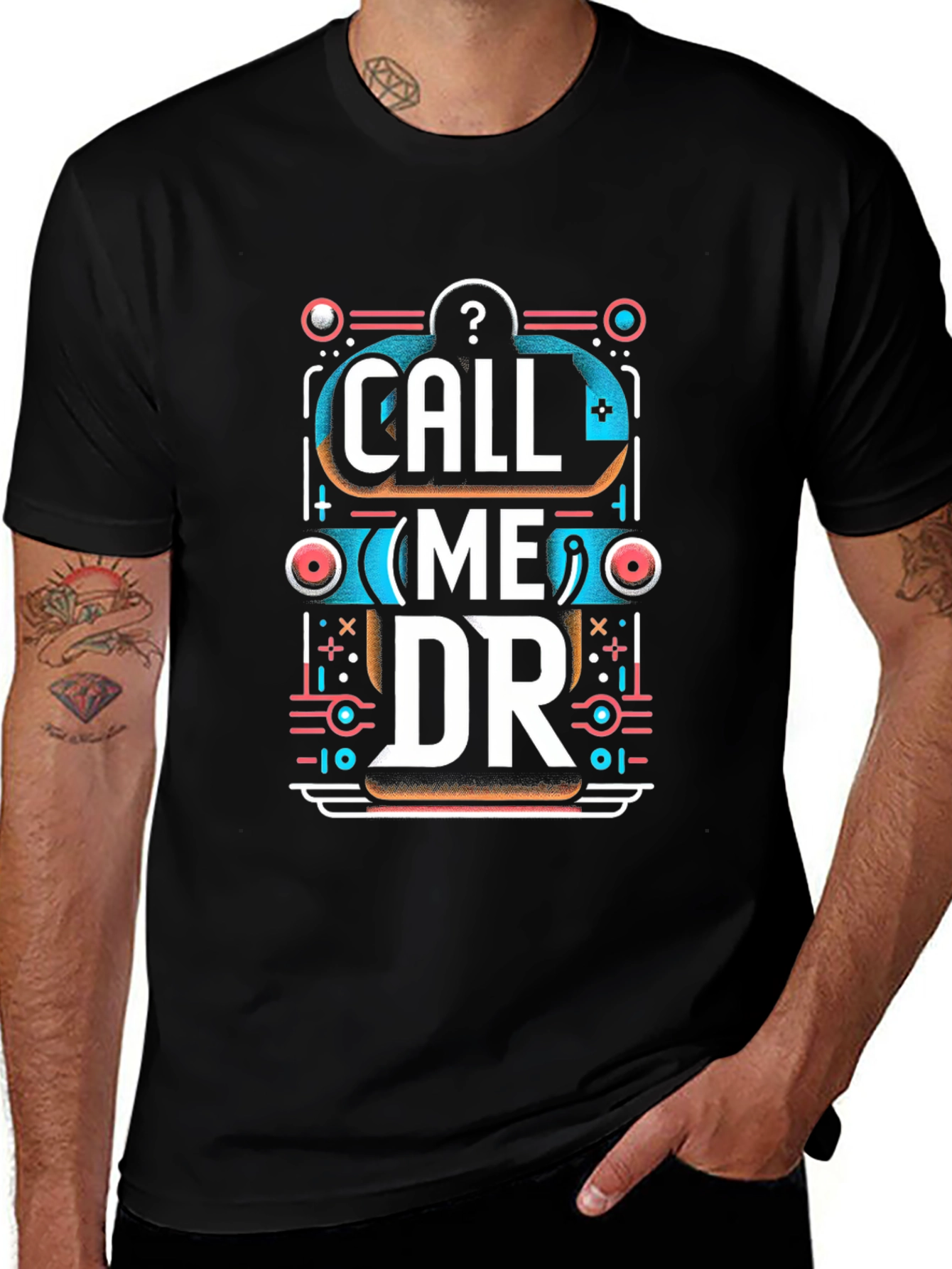 Call Me DR Graphic Tee - Unique Design