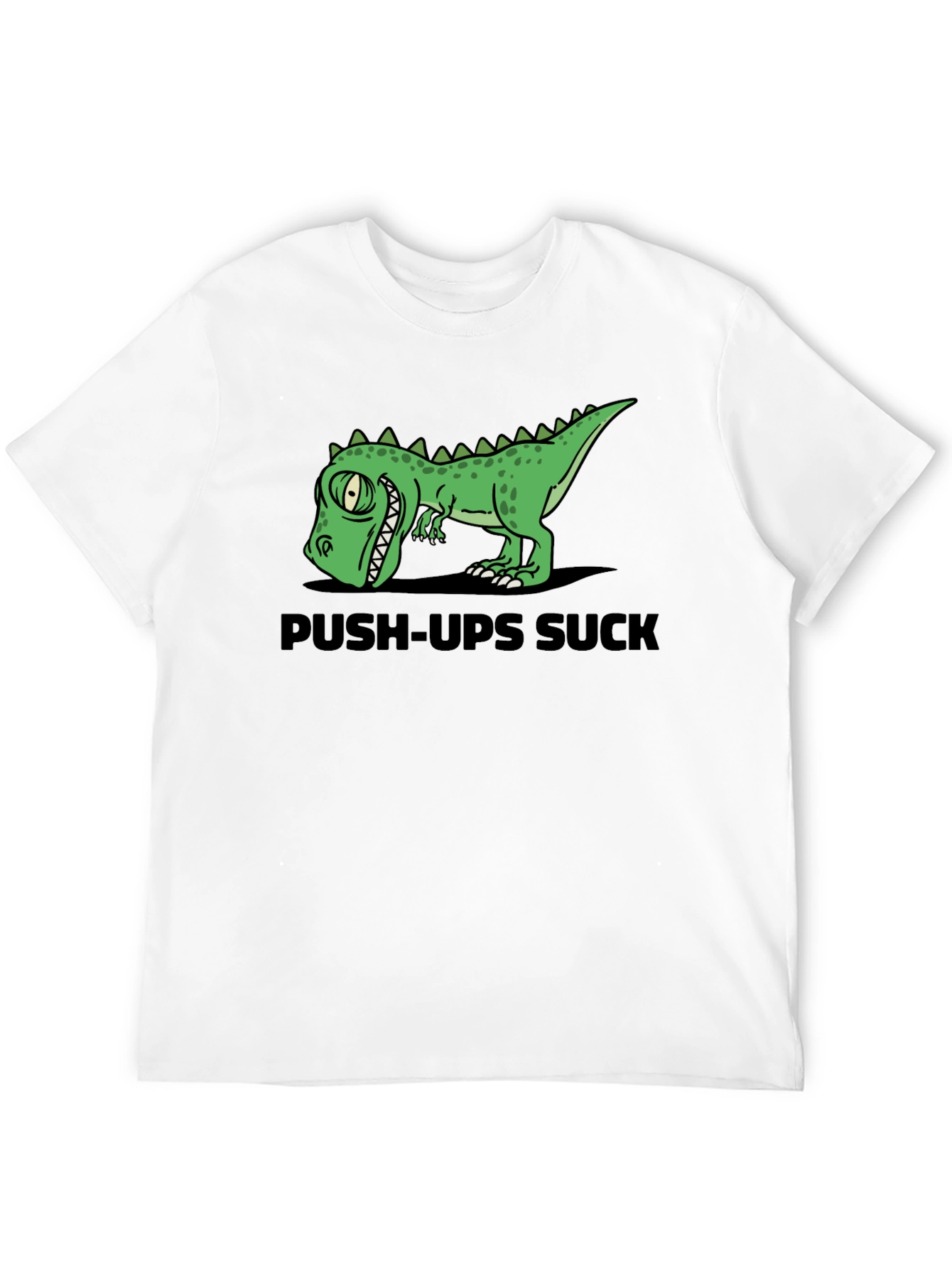 Push-Ups Suck Dino Graphic T-Shirt