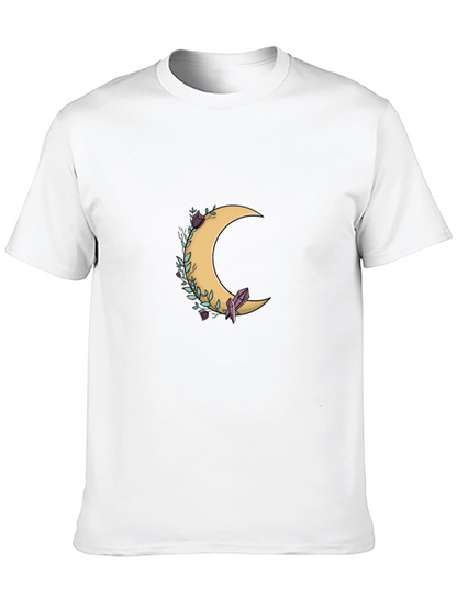 Crescent Moon & Crystal Graphic Tee