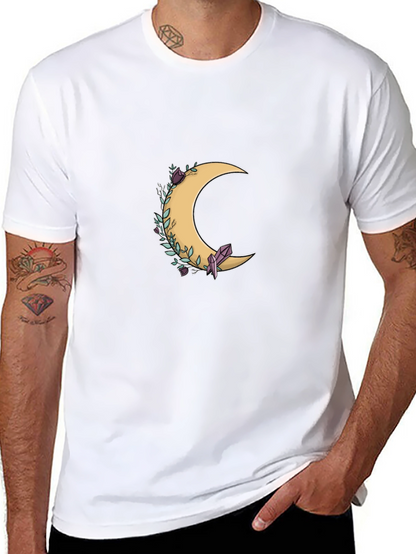 Crescent Moon & Crystal Graphic Tee