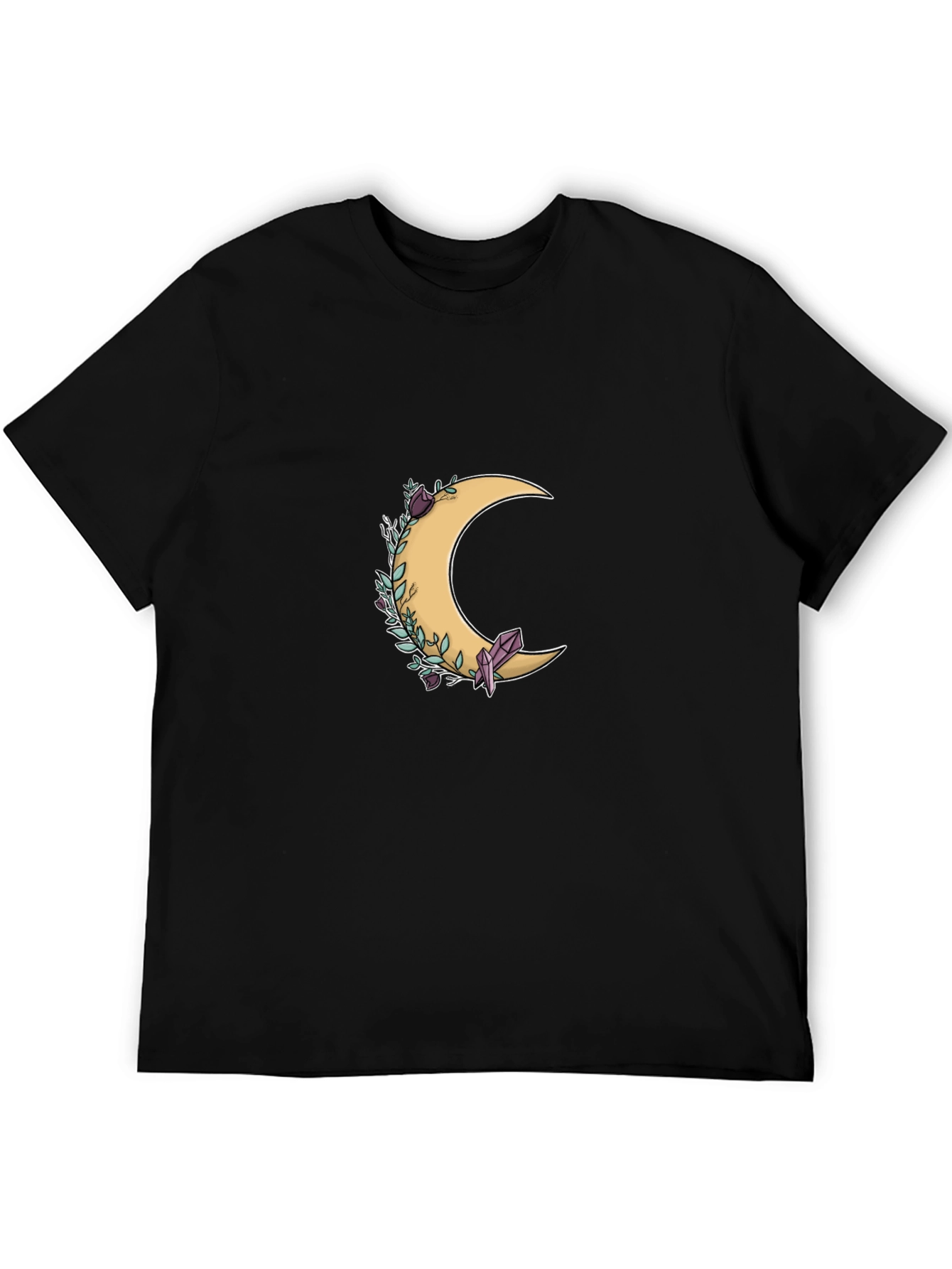 Crescent Moon & Crystal Graphic Tee