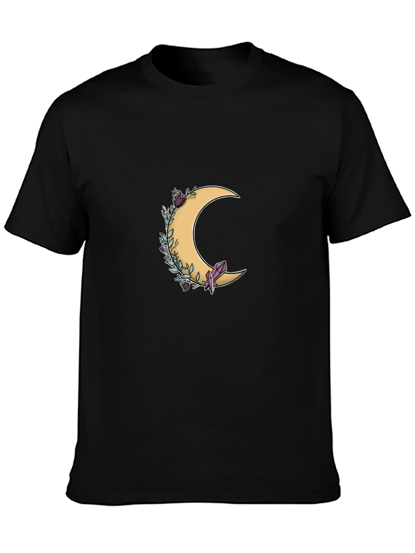 Crescent Moon & Crystal Graphic Tee